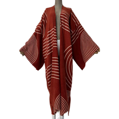 Stylish Winter Printed Kimono Cardigan - WINI