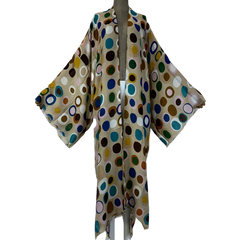 Colorful Cover up Kimono Cardigan - WINI