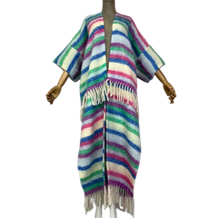 Cozy Striped Tassel Cardigan - WINI