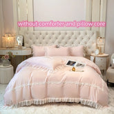 3pcs Lace Duvet Cover Set (1*Duvet Cover + 2*Pillowcase, Without Core),lace Bedding Set,for girls Bedroom gest room