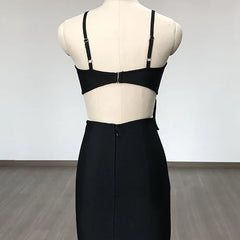 Solid 3D Flower Bandage Mini Dress