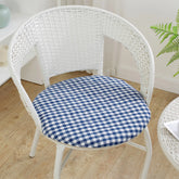 Anti-slip Plaid Thick Car Cushion Cotton Chair Seat Yoga Cushions Meditation Floor Round Pillow Home Textile All Season