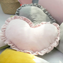 Bedroom Toys Photography Props Baby Sleeping Cushion Children Plush Toy Lovely Princess Cartoon Heart-shaped Pillow