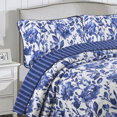 100% Cotton Floral Red Flower 3pcs Printed Quilted Quilt Pillowcase Free Shipping