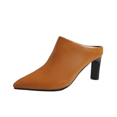 Retro Stiletto Pointed Toe Mules