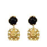 Retro Flower Irregular Earrings