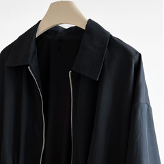 Drawstring Waist Length Cargo Jacket