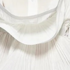 Ruffle Edge Patchwork Waist Cinching Short Sleeved Shirt