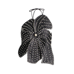 Handmade Faux Pearl Flower Backless Halter Neck Top