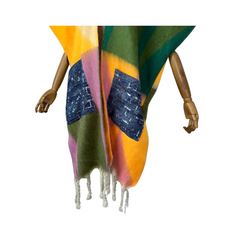 Vibrant Poncho Tassel Cardigan - WINI
