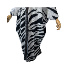 Warm Zebra Print Cardigan - WINI