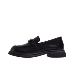 Casual Shallow Mouth Thick Heel Loafers