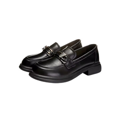 Casual Shallow Mouth Thick Heel Loafers