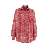 Classic Cotton Red Plaid Shirt