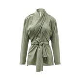 Retro Cross Tie Irregular Slim Fit Top