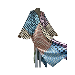 Vibrant Polka Dot Kaftan Dress - WINI