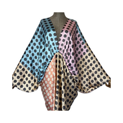 Vibrant Polka Dot Kaftan Dress - WINI