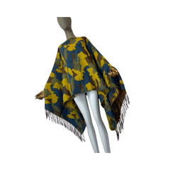 Vibrant Camouflage Poncho Cardigan - WINI