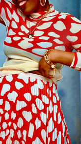 Giraffe Print Pleated Set - @angodiva