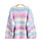 Gradient Knitted Loose Sweater