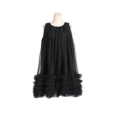 Elegant Solid Patchwork Sleeveless Dress