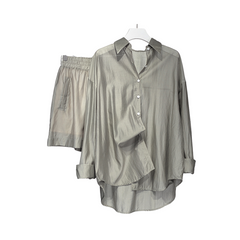 Tencel Loose Sun Shirt + Short Set