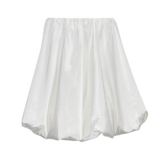 Solid Satin High Waisted Mini Skirt
