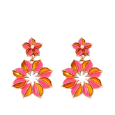 Retro Exaggerated Flower Earrings