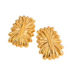 Rectangular Fireworks Shaped Earrings