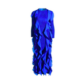 Cascading Ruffles Long Sleeves Dress