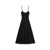 Solid Stretch Sleeveless Maxi Dress