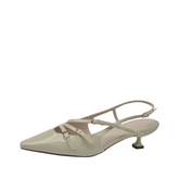 Pointed Toe Stiletto Patent Leather Sandals