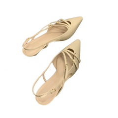 Pointed Toe Stiletto Patent Leather Sandals