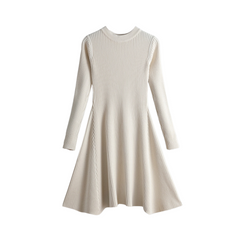 Simple Chic A-Line Thick Sweater Dress