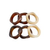 Pre Order: Boho Stackable Acrylic Resin Chunky Bangle Bracelet
