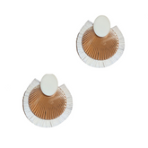 Retro Exaggerated Round Earrings