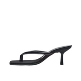 Pre Order: Black Flip Toe Stiletto Sandals