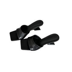 Square Open Toe Wedge Heel Sandals