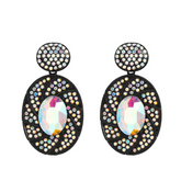 Spiral Light Rhinestone Earrings