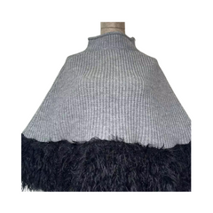 Cozy Pull Over Knitted Cape - WINI