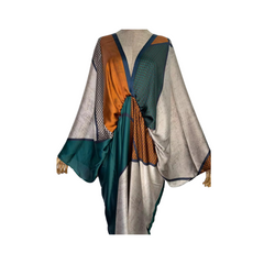 Chic V-neck Kaftan Dress - WINI