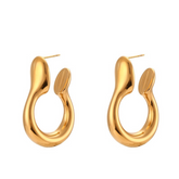 Stainless Steel Hollow Earrings