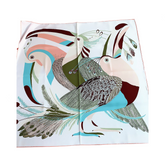 Pre Order: Bird Feather Handmade Square Scarf