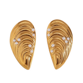 Shell Mussel Stainless Steel Earrings