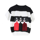 Sequin Loose Knit T-Shirt