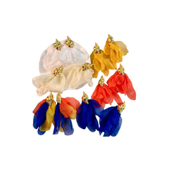 Pre Order: Bohemian Handmade Fabric Drop Earrings