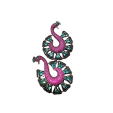 Retro Baroque Peacock Earrings