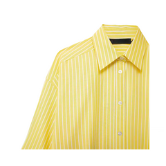 Casual Striped Loose Shirt + Straight Pants