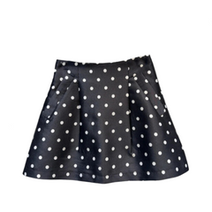 Polka Dot A-Line Hip Wrap Skirt
