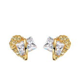 Geometric Zircon Earrings